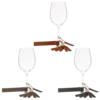 Merlot Custom Leather Wine Glass Charms (Set of 6)