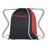 Mesh-Accented Drawstring Knapsack