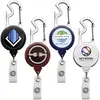 Metal Carabiner Bottle Opener Badge Holder Reel