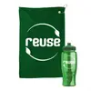 Personalized Microfiber Golf Towel in a Bottle - Custom Logo Sports Kit