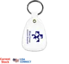 MicroHalt USA Antimicrobial Saddle Key Tag for Bacteria-Free Promotion