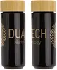 Personalized Milan Ceramic Tumbler with Bamboo Lid - 10 oz