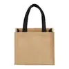 Custom Mini Jute Gift Tote with Open Compartment
