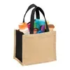 Custom Mini Jute Gift Tote with Open Compartment