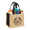 Custom Mini Jute Gift Tote with Open Compartment