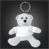 Mini Reflective Bear Key Tag