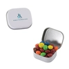 Mini Tin with Colored Candy, Chocolate Littles