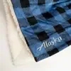 Mink Sherpa Blanket - Plaid