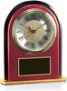 Custom Engravable Rosewood Clock with Gold Accents