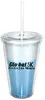 16 oz. Insulated Acrylic Tumbler with Free Multi-Color Imprint and BPA Free Sticker