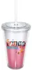 16 oz. Insulated Acrylic Tumbler with Free Multi-Color Imprint and BPA Free Sticker