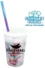 Mood 17 oz. Rainbow Confetti Cup/Straw/Lid Set