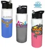 Color-Changing Stainless Steel, Flip-Straw Water Bottle for Promotions
