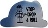 Mood Color-Changing Fire Helmet Die Cut Eraser - Promotional Fire-Themed Stationery