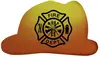 Mood Color-Changing Fire Helmet Die Cut Eraser - Promotional Fire-Themed Stationery