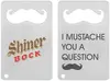 Custom Mustache Credit Card Bottle Opener