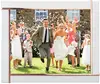 Trendy Satin White & Rose Gold Custom Photo Frame