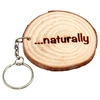 Natural Wood with Rings Keyring