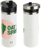 Custom Logo Stainless Double-Wall Bottle (18 oz) with Flip-Top Spout