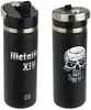 Custom Logo Stainless Double-Wall Bottle (18 oz) with Flip-Top Spout