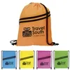Custom Neon Multi-Zippered Drawstring Backpack