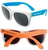 Neon Sunglasses: White Frame