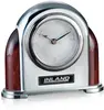 Rosewood Chrome Personalized Desk Clock