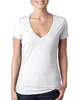 Next Level Apparel Ladies' CVC Deep V-Neck T-Shirt