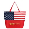 Non-Woven American Flag Tote Bag - Metallic imprint