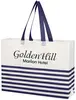 Non-Woven Horizontal Stripe Tote Bag