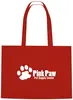 Non-Woven Shopper Tote Bag With Hook And Loop Closure