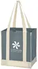 Non-Woven Two-Tone Shopper Tote Bag