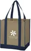 Non-Woven Two-Tone Shopper Tote Bag