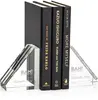 Imprinted Crystal Groove Bookends