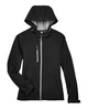 North End Ladies' Prospect Two-Layer Fleece Bonded Soft Shell Hooded Jacket