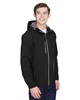 North End Men's Prospect Two-Layer Fleece Bonded Soft Shell Hooded Jacket