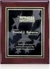 Custom Brass Star Plaque with Florentine Border