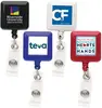 Custom Square Badge Reel for Promotional Use