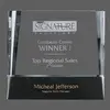 Custom-Branded Paramount Award with Beveled Curtain Effect & Granite Base