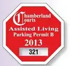 Parking Permit-Octagon (Clear Polyester, Face Adhesive)