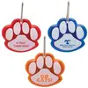 Paw Shaped Reflective Collar Tag