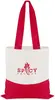 Personalized Flat Tote with Colored Accent Handles