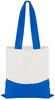Personalized Flat Tote with Colored Accent Handles