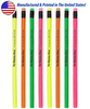 Personalized Full Color Wrap Pencils with Pink Erasers