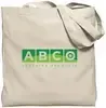 Personalized Natural Gusseted Economy Tote with Sturdy Elongated Self Handles