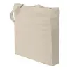 Personalized Natural Gusseted Economy Tote with Sturdy Elongated Self Handles
