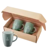 Personalized Pacific Ceramic Mug Gift Set – Two 12 Oz. Mugs in Eco Kraft Box