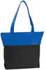 Personalized Two-Tone Zippered Tote - Poly Pro