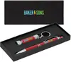 Phoenix & Chroma Softy Gift Set - Full Color Imprint on Pen, Flashlight & Box (Black or Blue Ink)