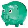 Plastic Pig-Shaped Coin Bank